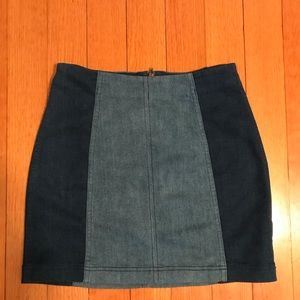 Free people denim skirt